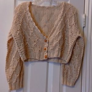 *Crochet Button Bolero Medium